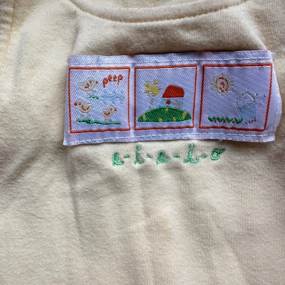 Vintage Cherokee Baby Romper Butter Yellow Sleeveless One Piece Outfit Infant - Picture 6 of 7